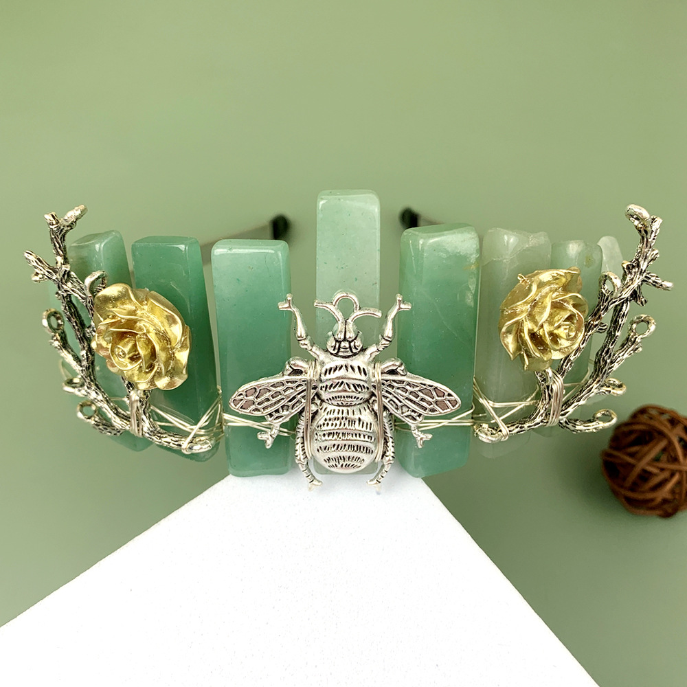 Retro Insect Crystal Handmade Hair Band display picture 1