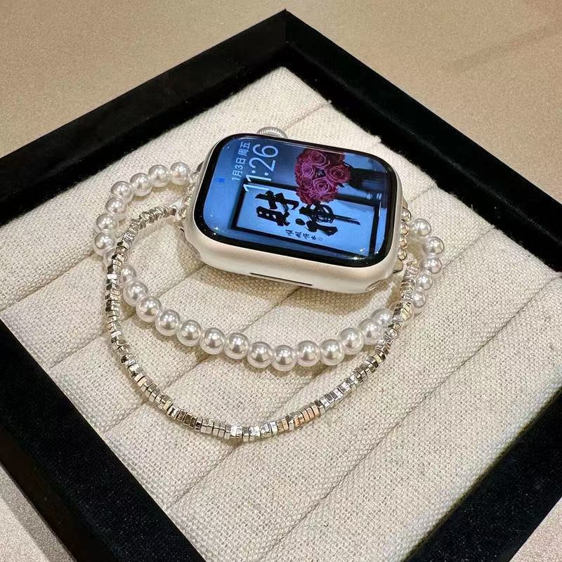 Suitable for Apple Iwatchse109876 Watch Fit4 Huawei Gt5 Pearl Strap Xiaomi 89Pro Bracelet