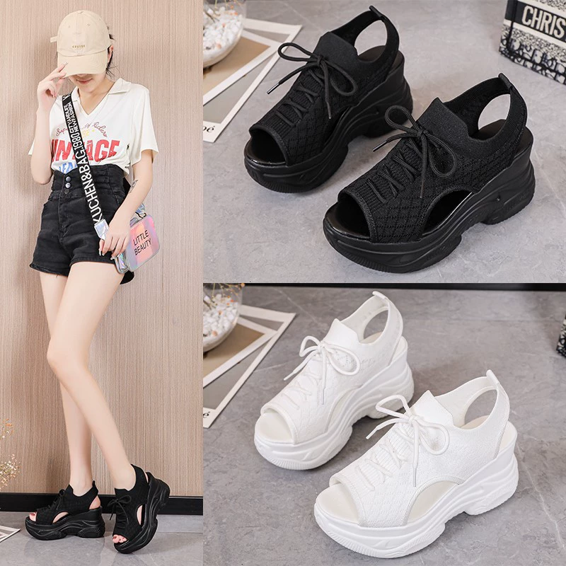 Сандалии на толстой подошве для кексов женская летняя мода новая корейская версия с круглой головой