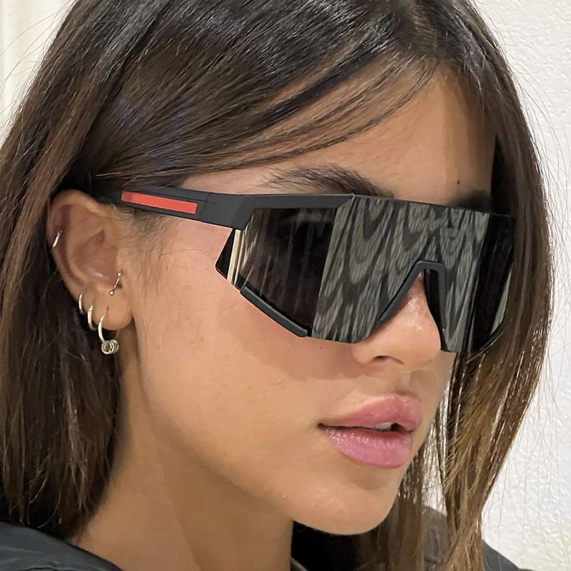 New Style Cycling Goggles for Women, Anti-Uv One-Piece Large-Frame Sunglasses, Outdoor Sports Colorful One-Piece Sunglasses