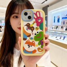 批发可爱动物集合适用苹果16pro Max卡通iphone14硅胶手机壳13por