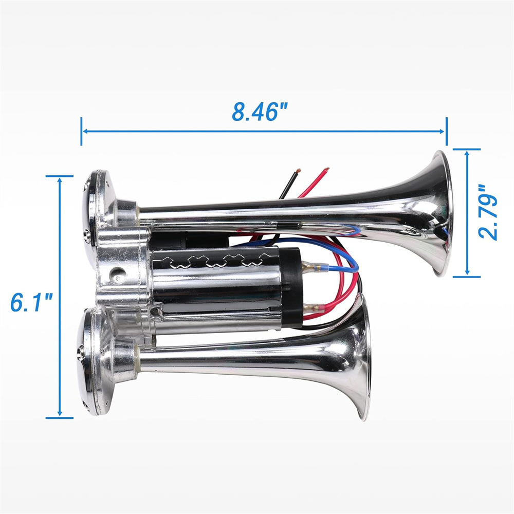 Electronically controlled air horn double tube air horn 360MM 300MM 12v/24V YN-E022
