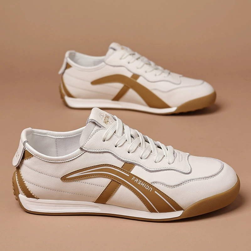 Мужская обувь Ghost Home Running Мужская кожаная вафля маленькая белая обувь повседневная дышащая доска спортивная обувь для бега мужская обувь