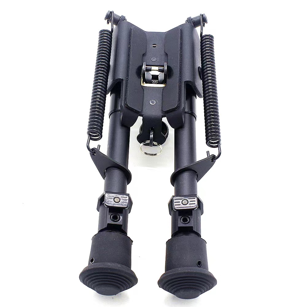 户外6-9寸蝴蝶片支架 伸缩折叠 厂家跨境厂家直销全金属战术两脚