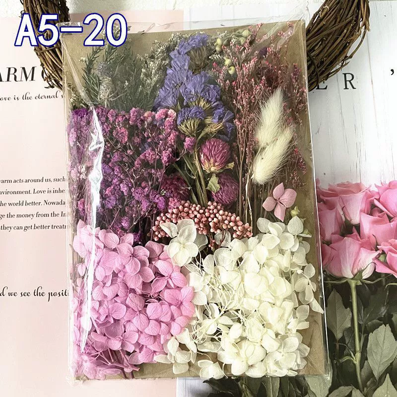 Materials set, postcard flower-shaped, handmade, bouquet, wholesale