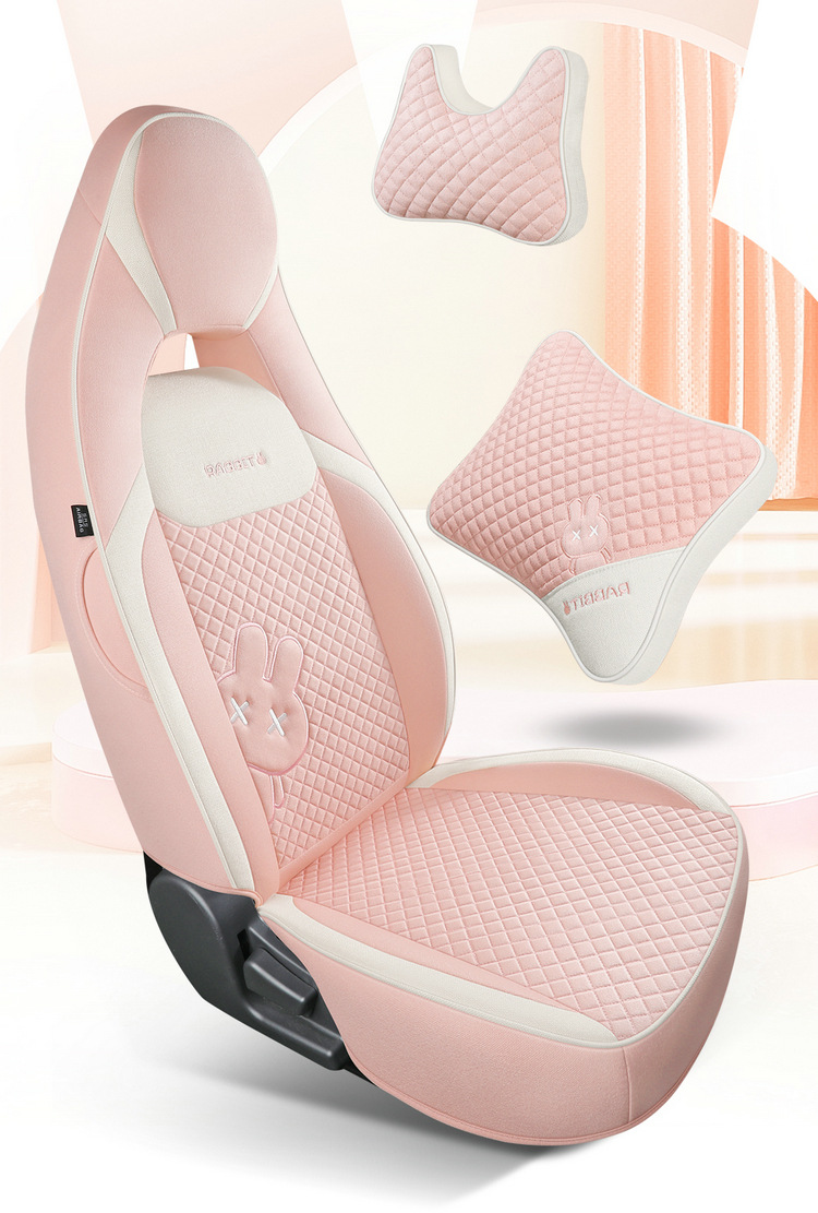 Suitable for Chery QQ Ice Cream Special Car Seat Cover Four Seasons Universal Cushion Fully Enclosed Cotton and Linen Breathable Car Seat Cover