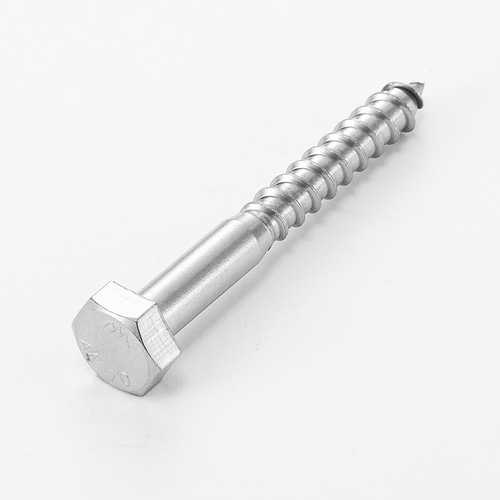 Aozhan 316 stainless steel external hexagonal self-tapping screw DIN571 hexagonal head wood screw bolt M6/M8/M10