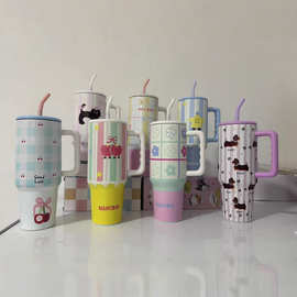 新款吨吨冰霸杯新款水杯女生高颜值吸管杯随行高颜值男女保温杯子