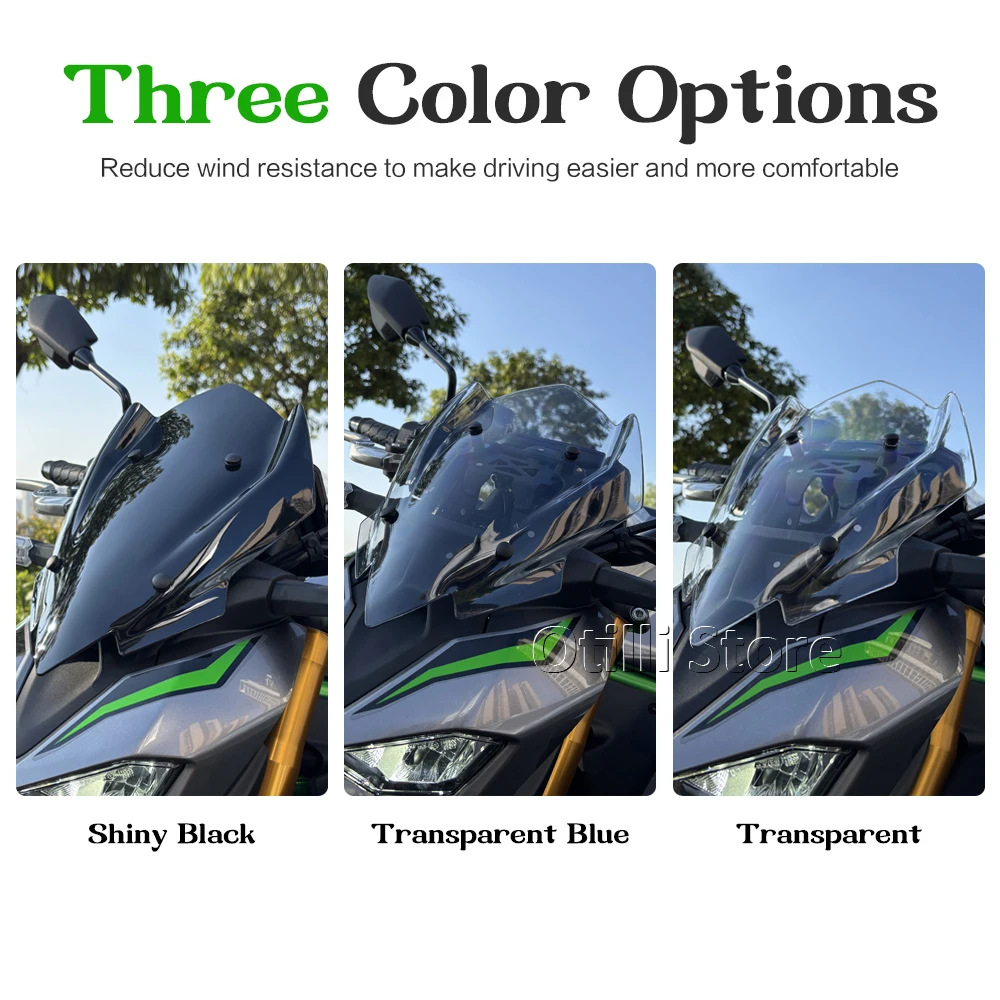 Kawasaki Z900 2025 Model Front Windshield Glass Acrylic Motorcycle Modification Parts Cross-Border Hot Sale
