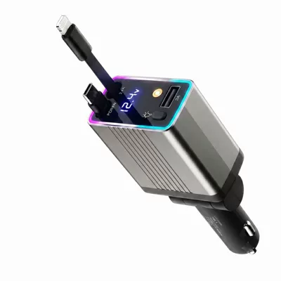 Charger with USB Cigarette Lighter: Mobil şarj cihazları