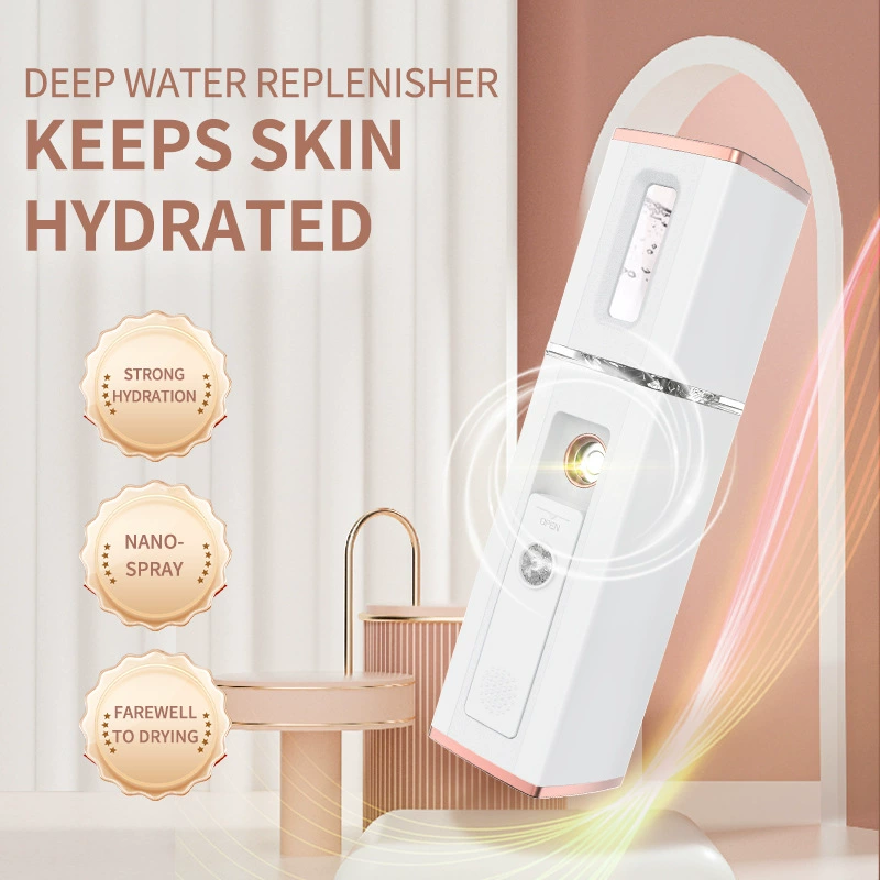 Нано-спрей для увлажнения кожи лица, портативный, перезаряжаемый, миниатюрный увлажнитель для домашнего использования.