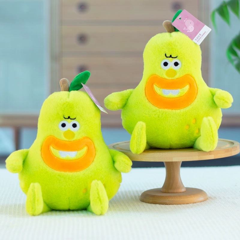Juguetes de peluche lindos muñecas de frutas almohada muñeca agarra muñeca boda tira muñeca de tela muñeca estand juguetes regalos