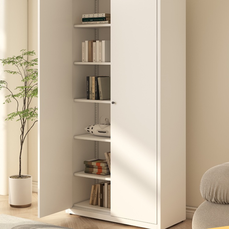 Household Bookcase with Iron Door Storage Cabinet Living Room Floor-Standing Storage Cabinet Storage Cabinet Sundry Cabinet Children's Formaldehyde-Free Wardrobe