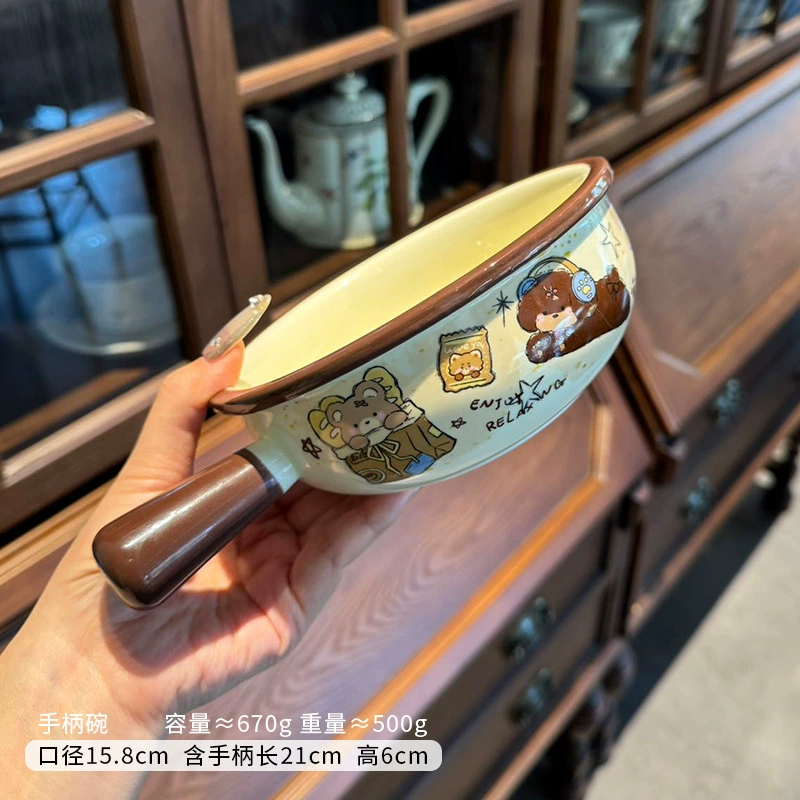 Cartoon ceramic high quality sophisticated tableware, with little bears