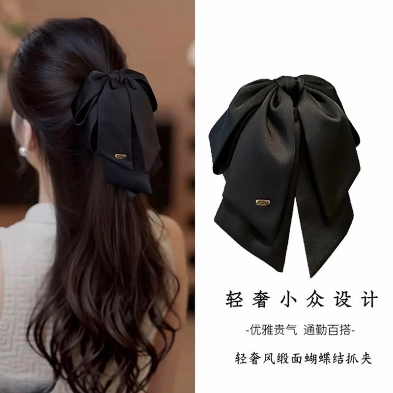 369 атласная заколка для хвоста