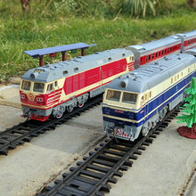 绿皮火车轨道儿童玩具模型仿真带多节车厢超长大型中国蒸汽长鸣跨