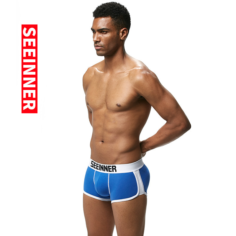 Men's Boxer Pants Selection Cotton Pad Big Effect Body-shaping Hip-lifting Panties Fashion Breathable Comfortable Shorts Men's Boxer Pants Selection Cotton Pad Big Effect Body-shaping Hip-lifting Panties Fashion Breathable Comfortable Shorts