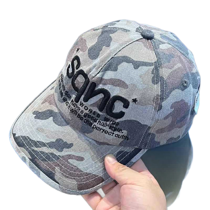Lu Han con sombrero rosa camuflado sombrero de béisbol coreano sombrero padre-hijo amplio sombrero de lengua gorra 2025 image 6