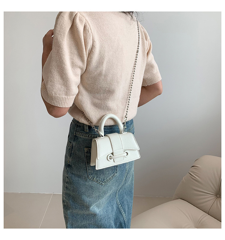 150g Weight Polyester Cotton Lining Material Magnetic Buckle Closure Type Women's Mini Summer Pu Leather Cute Handbag
