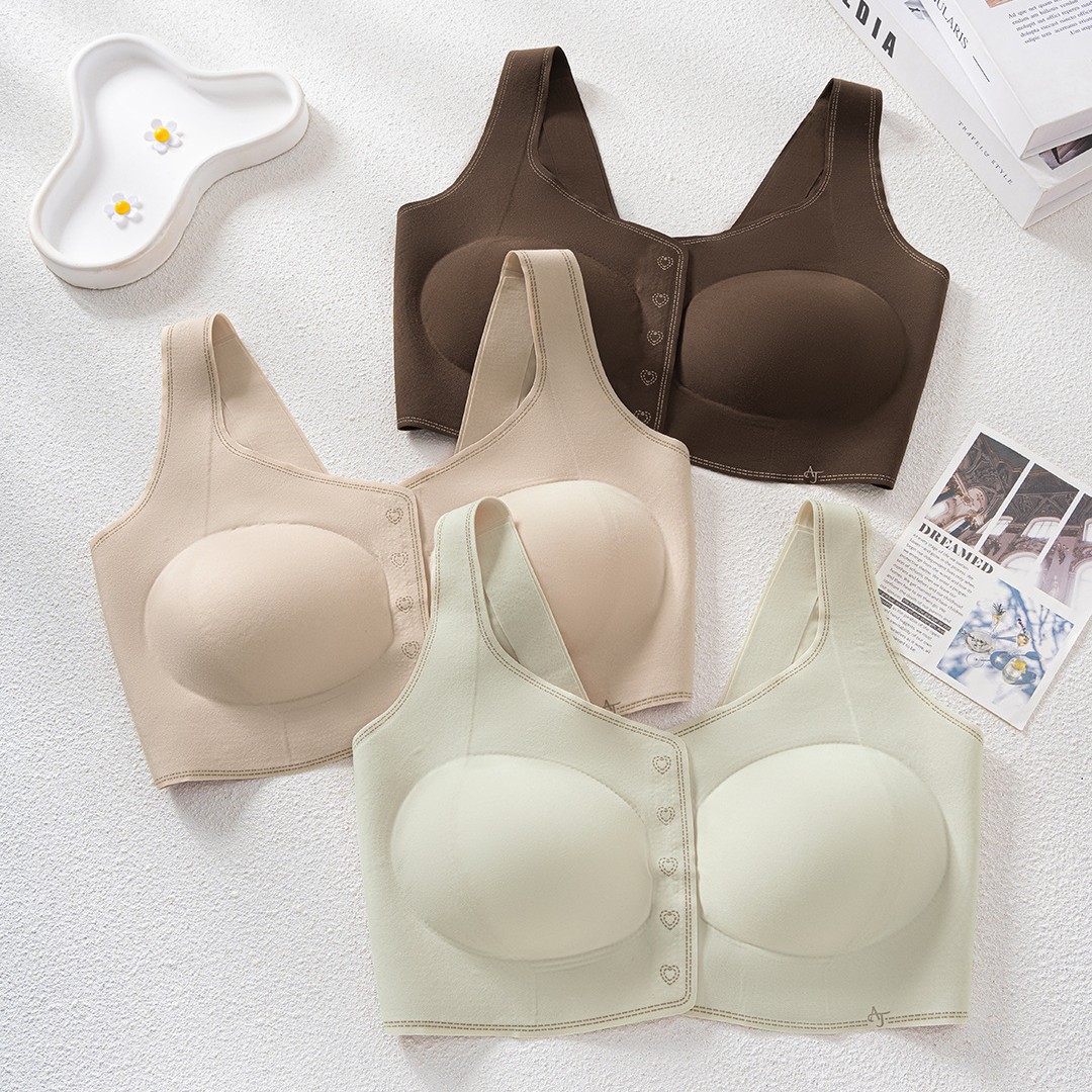 Venta directa de fábrica comercio electrónico transfronterizo Sudeste de Asia Vietnam Tailandia damas sin costuras sujetador de recogida lateral cómodo