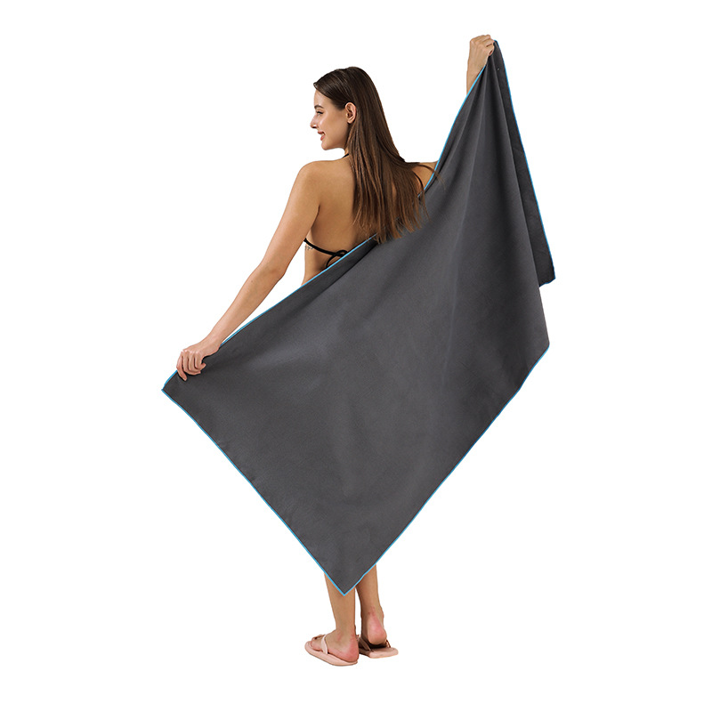 Microfibra transfronteriza 10A / 7A procesamiento opcional necesita contactar al servicio al cliente simple absorción ligera toalla de playa seca rápida