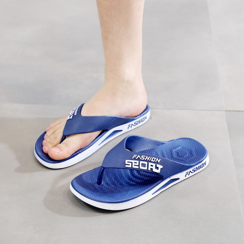 New style flip-flops for men summer casual Korean style soft-soled non-slip simple men's outer wear beach flip-flops for men