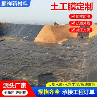 定制土工膜尾矿库堆场土工膜双光面防渗膜 0.3mm高密度HDPE土工膜