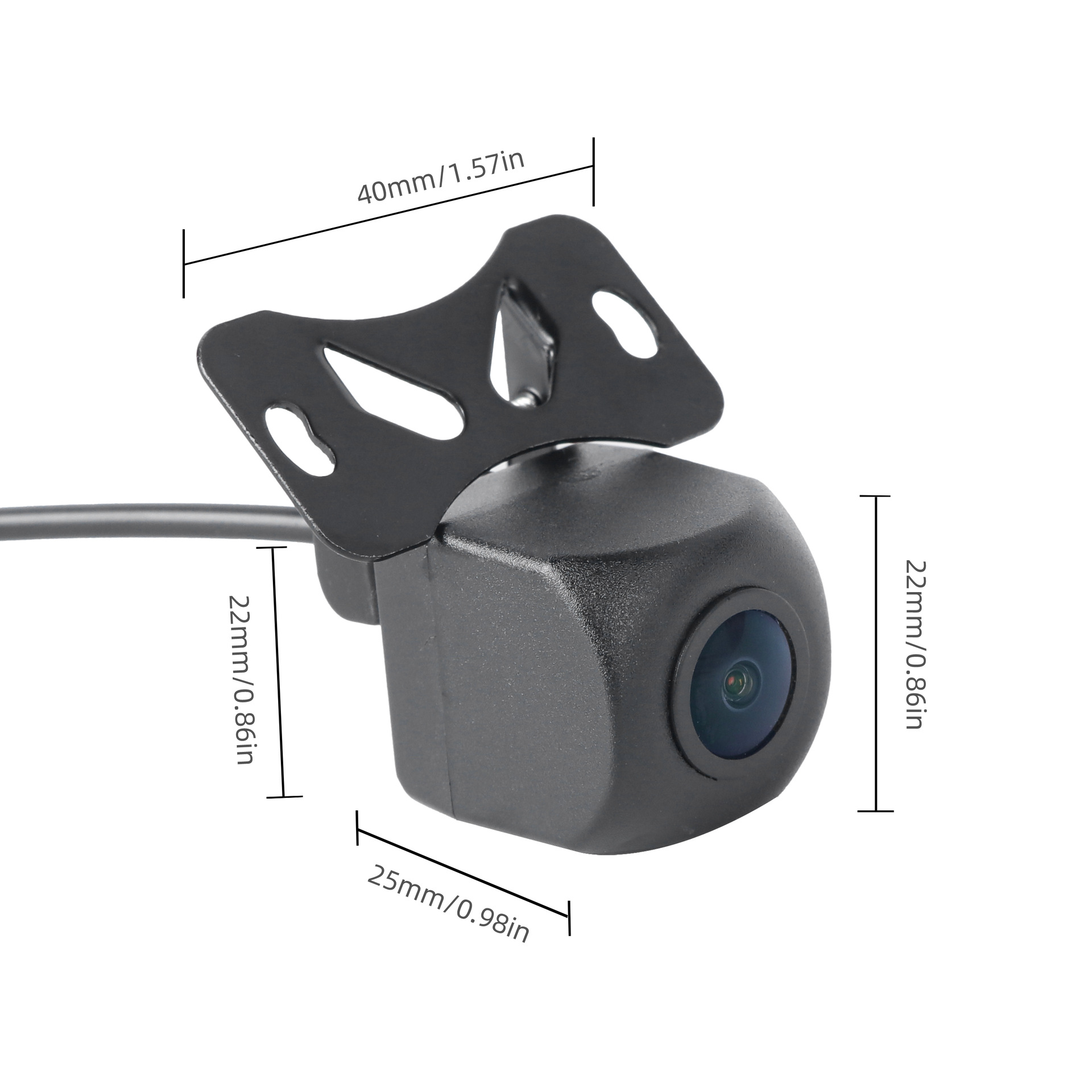 Reversing Camera Starlight Night Vision Reversing Ultra-Clear Camera Large Screen Dedicated Rear View Trajectory Car Camera