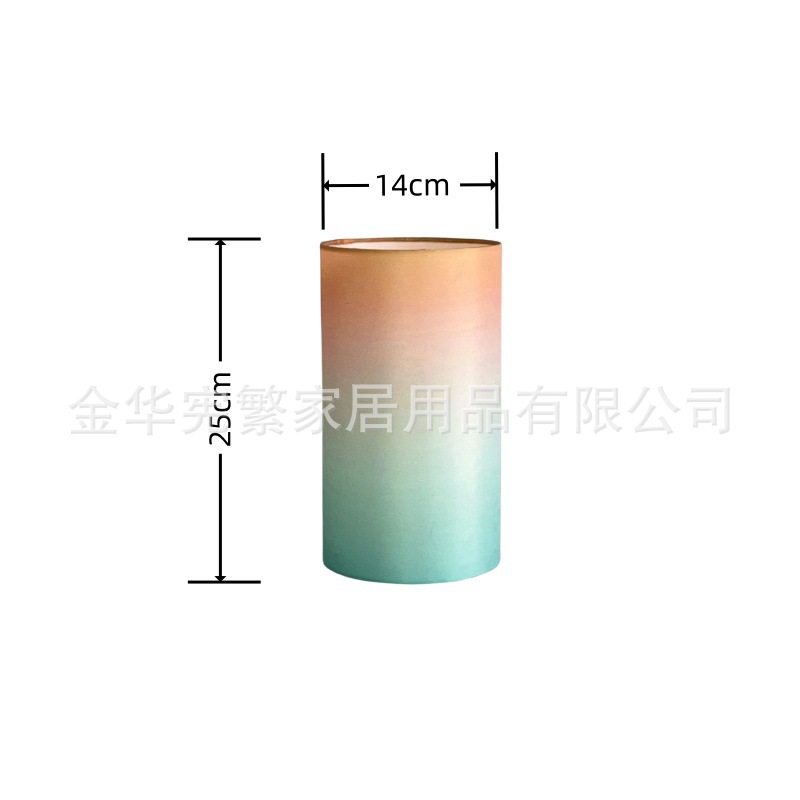 Lámparas de mesa de tela transfronterizas de explosión gradiente de color fantasma E27 sombreante lámpara de pared de iluminación decoración de nicho candelabro creativo