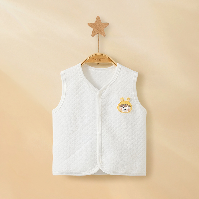 Primavera, otoño, invierno, chaleco de bebé, chaleco de algodón caliente para niños y niñas de un año, chaleco de hombro para bebés