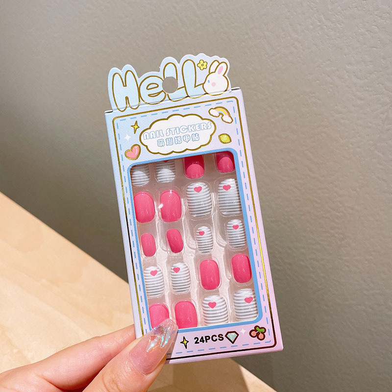 Niños dibujos animados estereoscópicos pegatinas de uñas niñas parches de uñas bebés desmontables impermeables uñas al por mayor