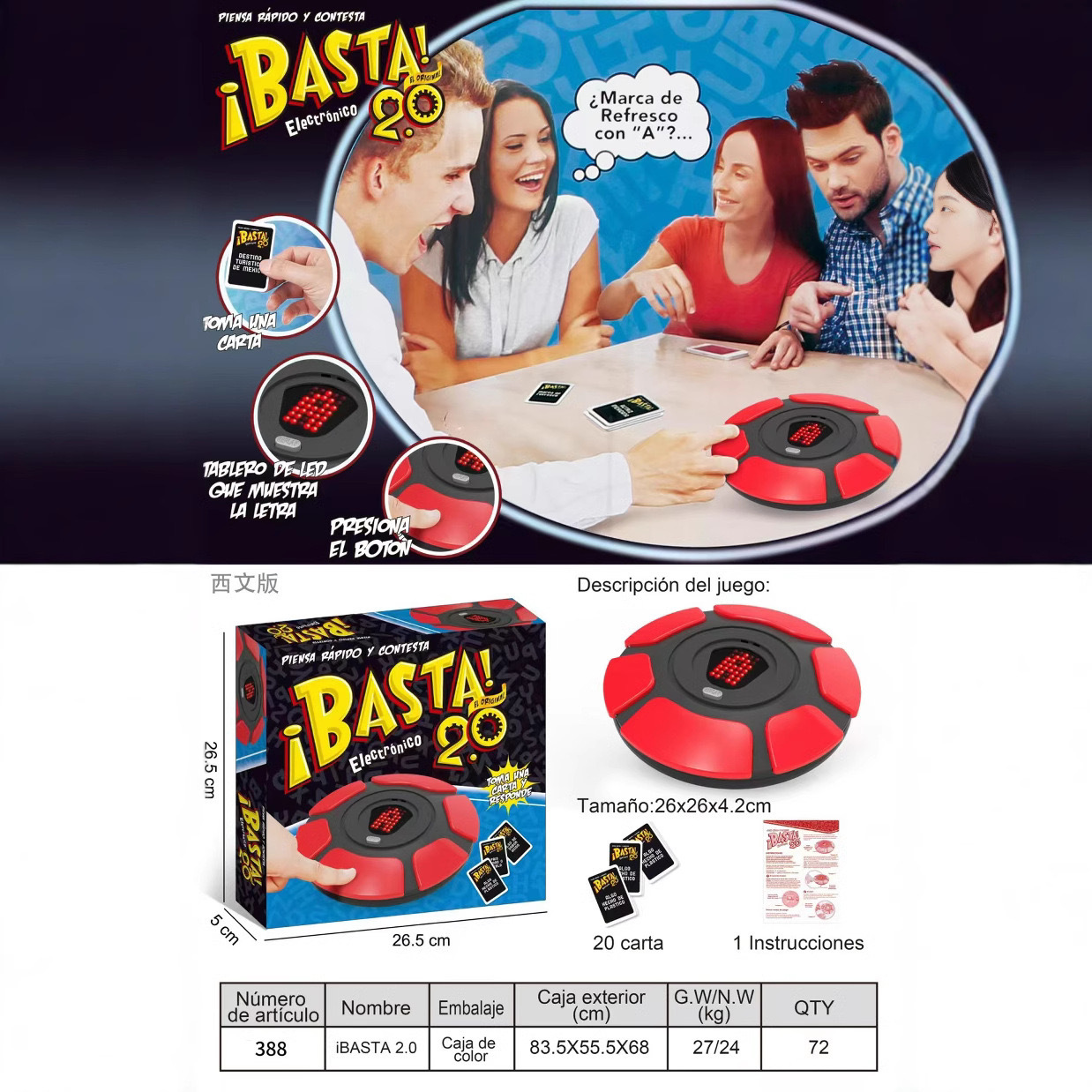 Ajedrez de letras loco transfronterizo Juego de palabras en inglés Juego de mesa Juego de mesa Juego interactivo Juego de juguetes al por mayor