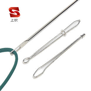 Waist rope drawstring threading device elastic band tool plastic long threading device-Stainless Steel threading device