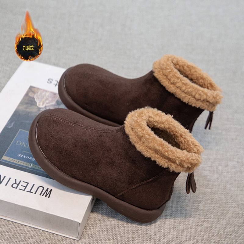 Botas de algodón para niñas invierno 2025 nuevas botas de nieve para niños botas de lana cálidas gruesas botas cortas botas de lana más botas de lana image 7
