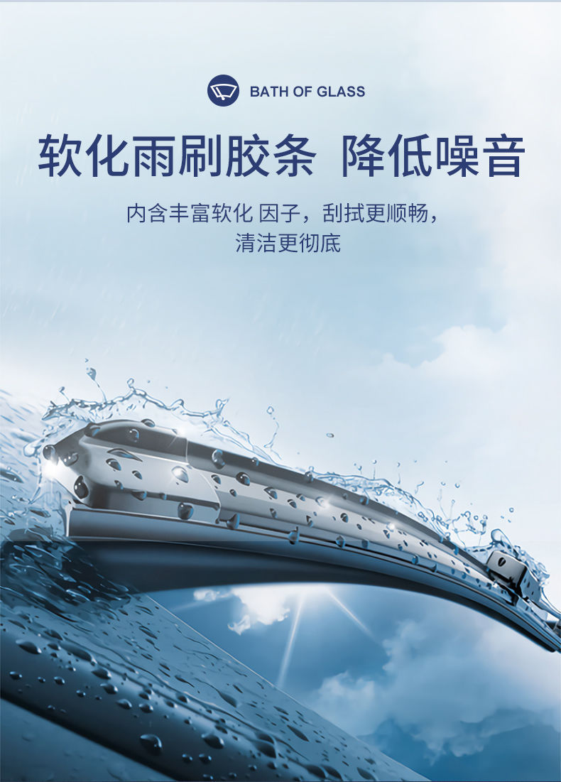 Genuine Anti-Fog and Anti-Dirt Glass Cleaner for Car Windshields, Winter Water Repellent
