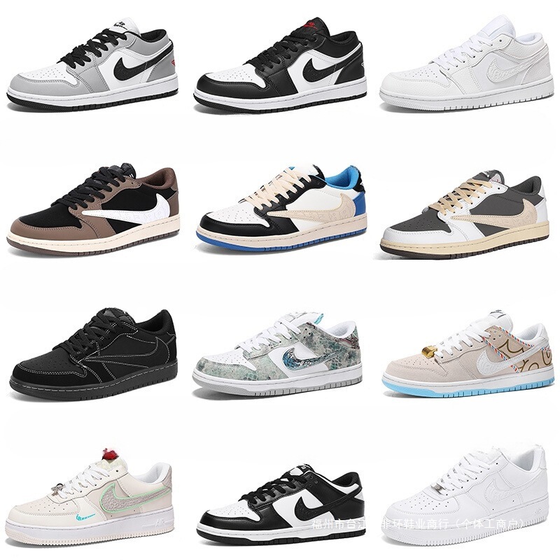 Aj Men's Shoes Dunk Black and White Panda Sb Ao Bing Third Prince Aj1 Low-Top Reverse Hook Sneakers Air Force 1 Women's Model Aj Men's Shoes Dunk Black and White Panda Sb Ao Bing Third Prince Aj1 Low-Top Reverse Hook Sneakers Air Force 1 Women's Model