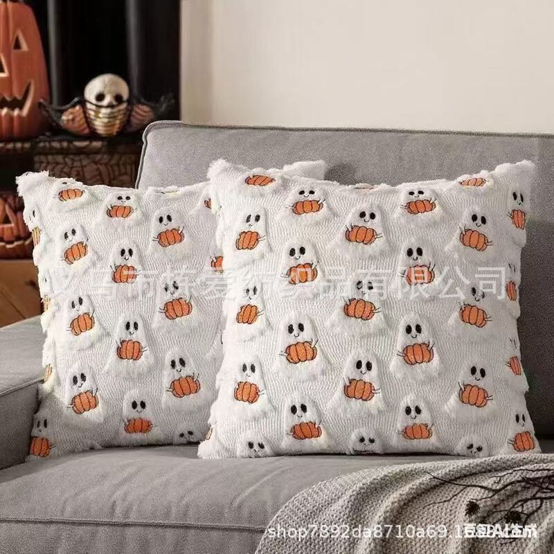 国境を越えたホットセールハロウィンゴースト枕カバーリビングルームパーティー装飾ソファ枕カバー腰枕寝室ベッドサイド背もたれ|undefined