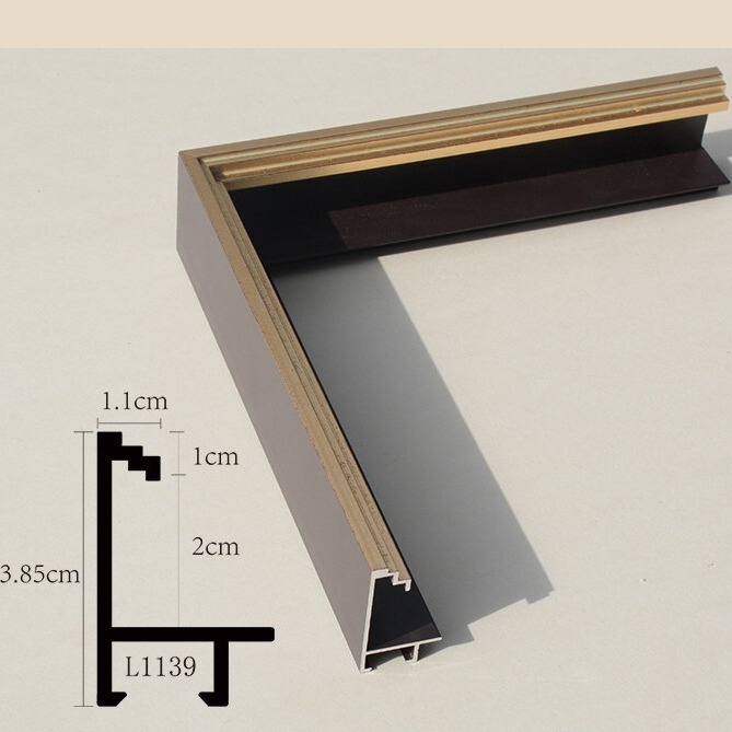 Aluminum alloy photo frame profile line trapezoidal wire drawing advertising poster frame license frame decorative picture frame factory direct sale Aluminum alloy photo frame profile line trapezoidal wire drawing advertising poster frame license frame decorative picture frame factory direct sale