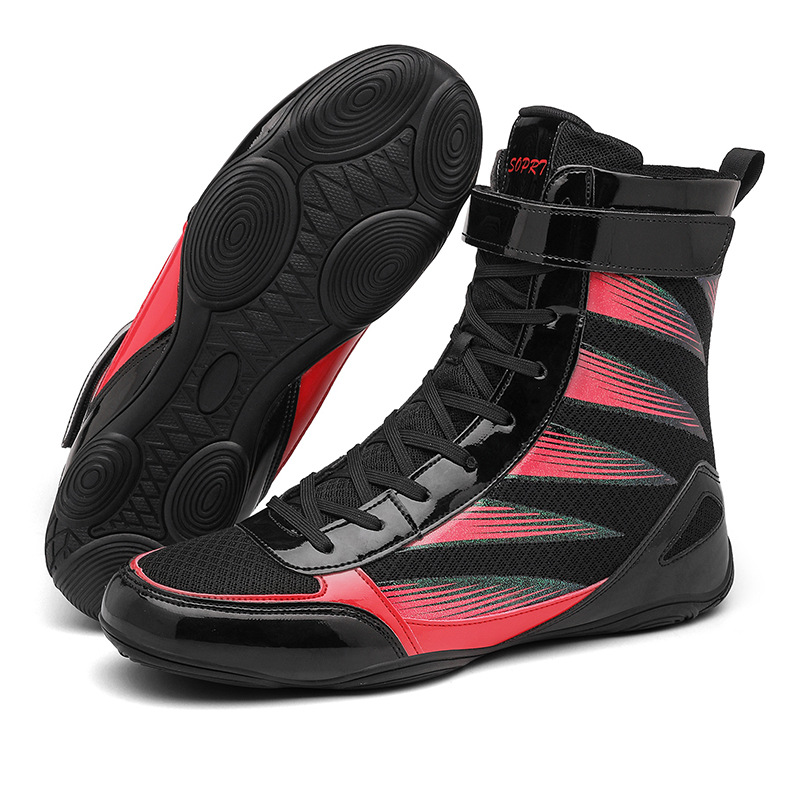 Boxing Shoes, Men's Wrestling Shoes, Fighting Shoes, Training Shoes, Fighting Shoes, Wrestling Shoes, Sanda Shoes, Boxing Boots, High-Top Shoes, Cross-Border