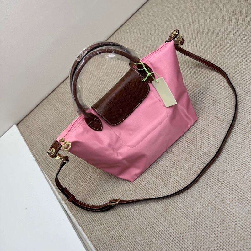 高品質の新しいショートハンドルの小さなハンドバッグ、女性用シングルショルダー、長いストラップ付き、パンチングクロスボディバッグ、ナイロン餃子バッグ|undefined