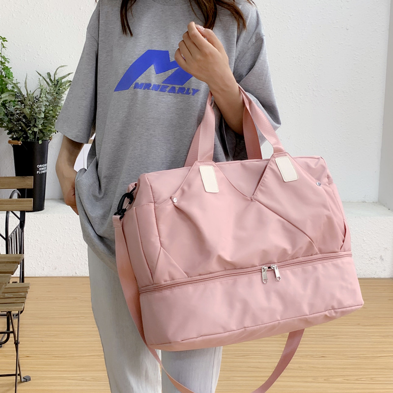 공장 도매 레저 스포츠 피트니스 가방 대용량 건조 및 습식 분리 여행 가방 튀김 방지 휴대용 보관 가방