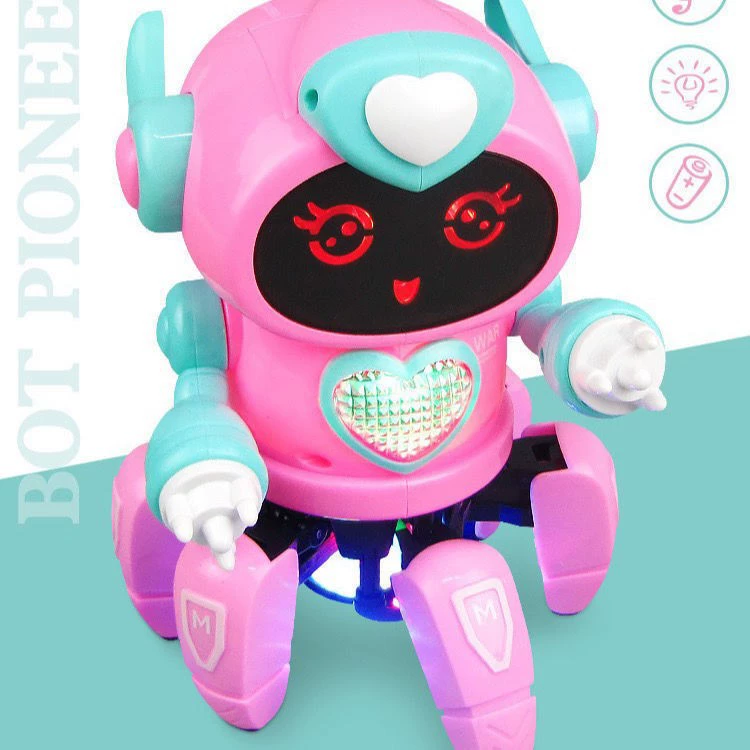 Electric cartoon toy, dancing music lightweight robot