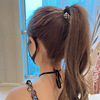 Advanced ponytail from pearl, crab pin, hair accessory, summer hairgrip, french style, high-quality style, clips included