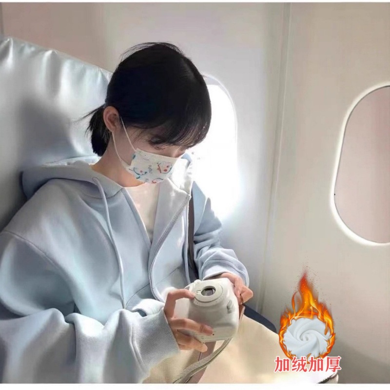 山东即墨初秋粉色卫衣外套女秋冬季小个子连帽衣韩系早秋穿搭2025|undefined