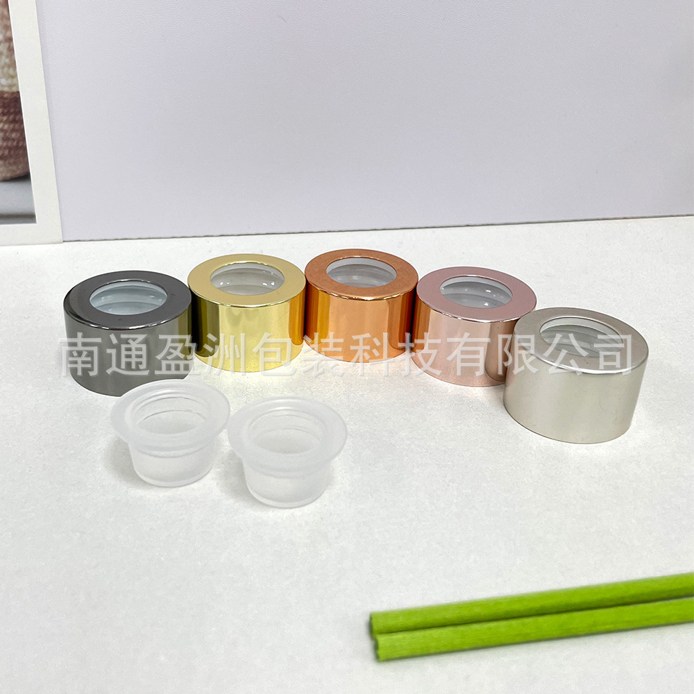 Nuevos productos al por mayor con múltiples especificaciones de la misma serie de botellas de vidrio aromáticas, tazas de velas, botellas volátiles sin caña de fuego, soporte de botellas de vidrio