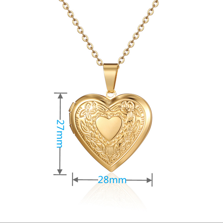Daily, Date Occasion Romantic Heart Shape Stainless Steel Plating Pendant Necklace