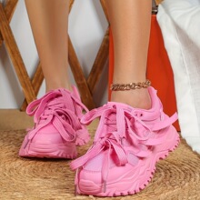 N 15298 Thick Sole Mesh Breathable Casual Sneakers ���͸��