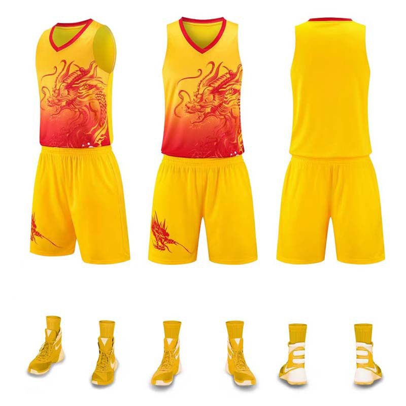 Uniforme de entrenamiento de barco dragón, ramas de barco dragón, ropas de barco dragón, ropas de baloncesto, impresión masculina