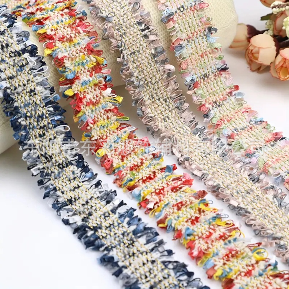 跨境热销小香风花边辅料 民族风发带diy辅料配件 多色可选45码/包