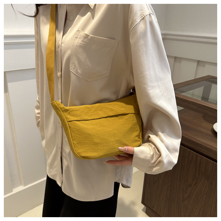 Internet celebridad personalizada moda simple especial todo partido bolsa de color sólido bolso de las mujeres diario casual moda crossbody bolso de hombro